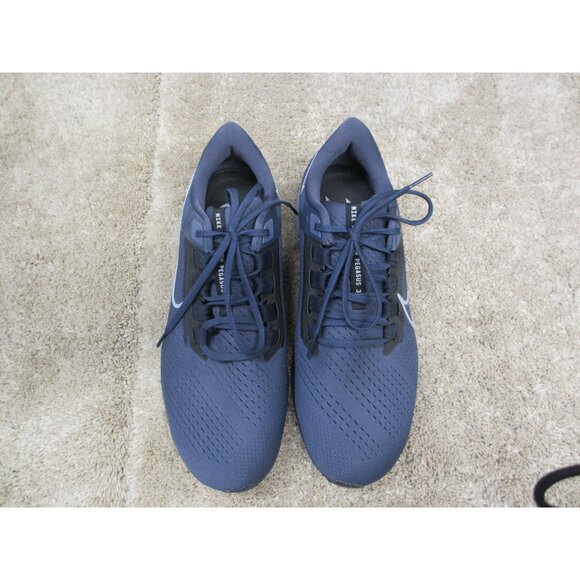 Nike Air Zoom Pegasus Running Shoes Navy Blue & White CW7356-400 US 12 Mens Ligh